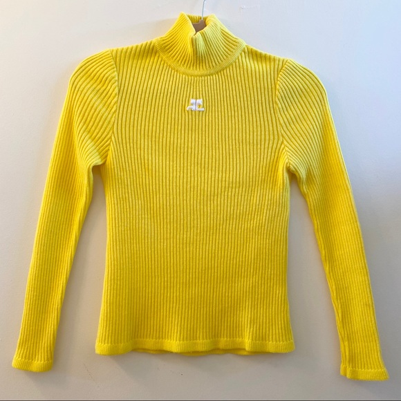 Vintage 96s Courreges Ribbed Turtleneck 
